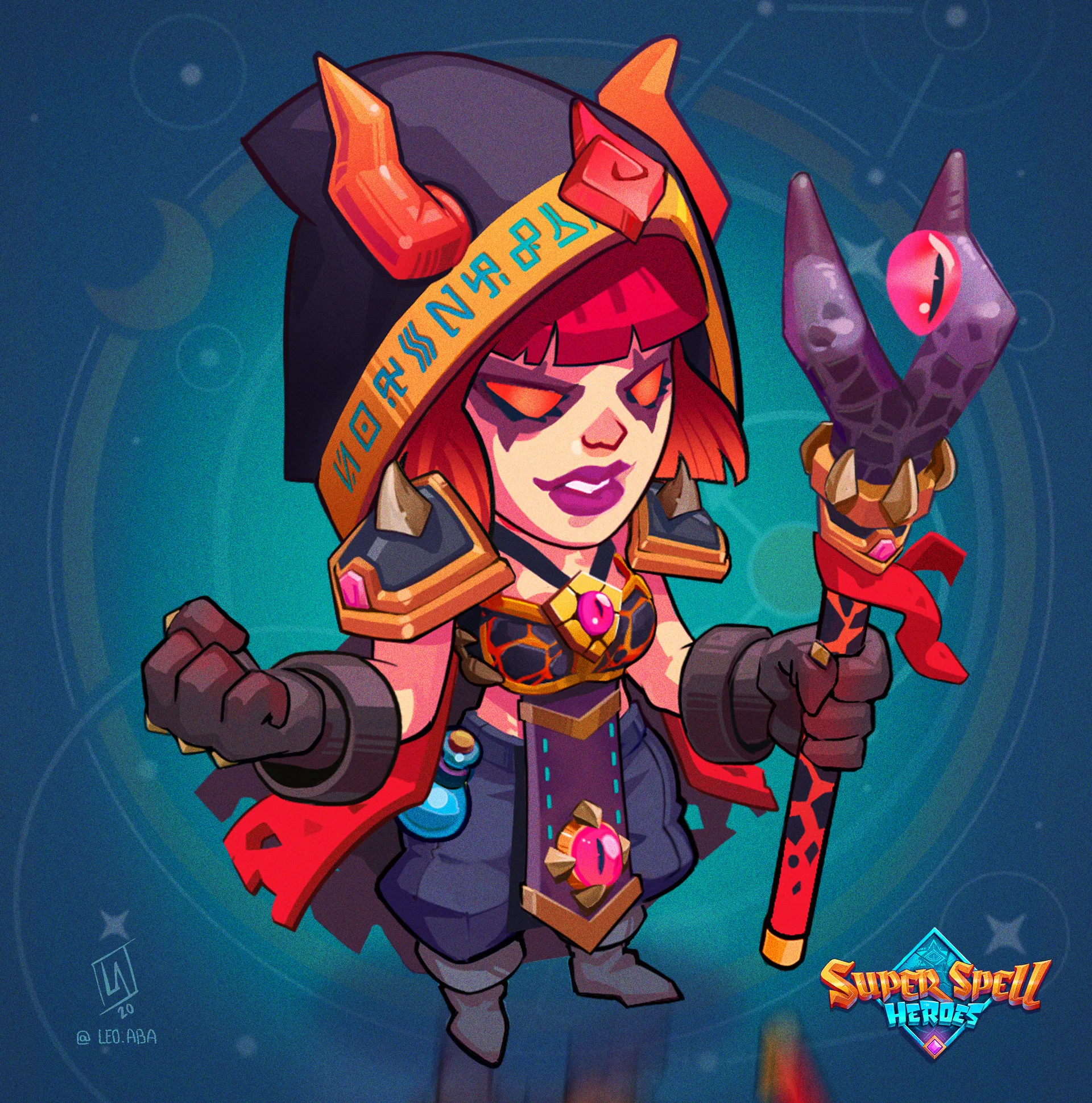 Fire Witch Jane - Super Spell Heroes