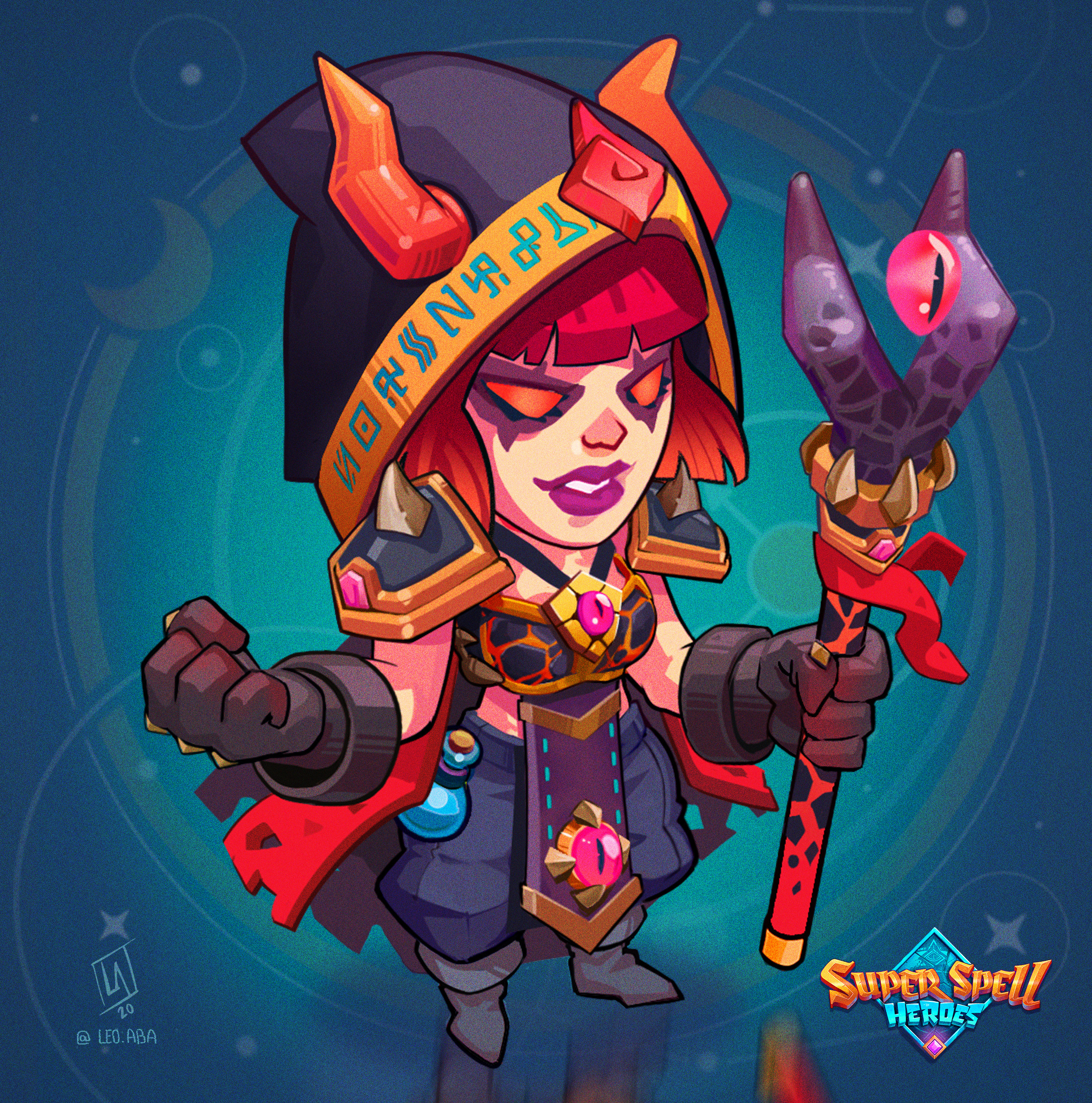 Fire Witch Jane - Super Spell Heroes